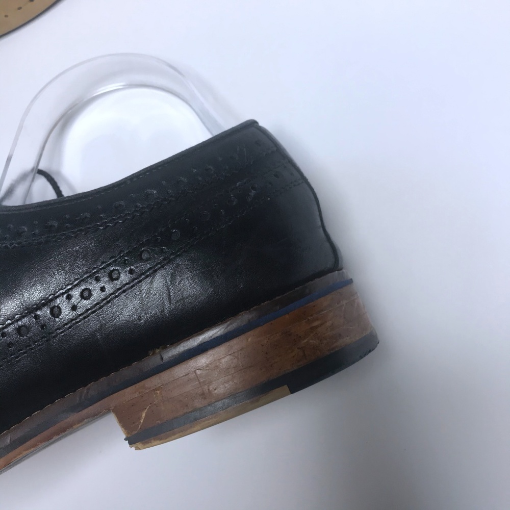 Johnston & Murphy 11.5 Black Leather Oxford Shoes - Picture 8 of 8